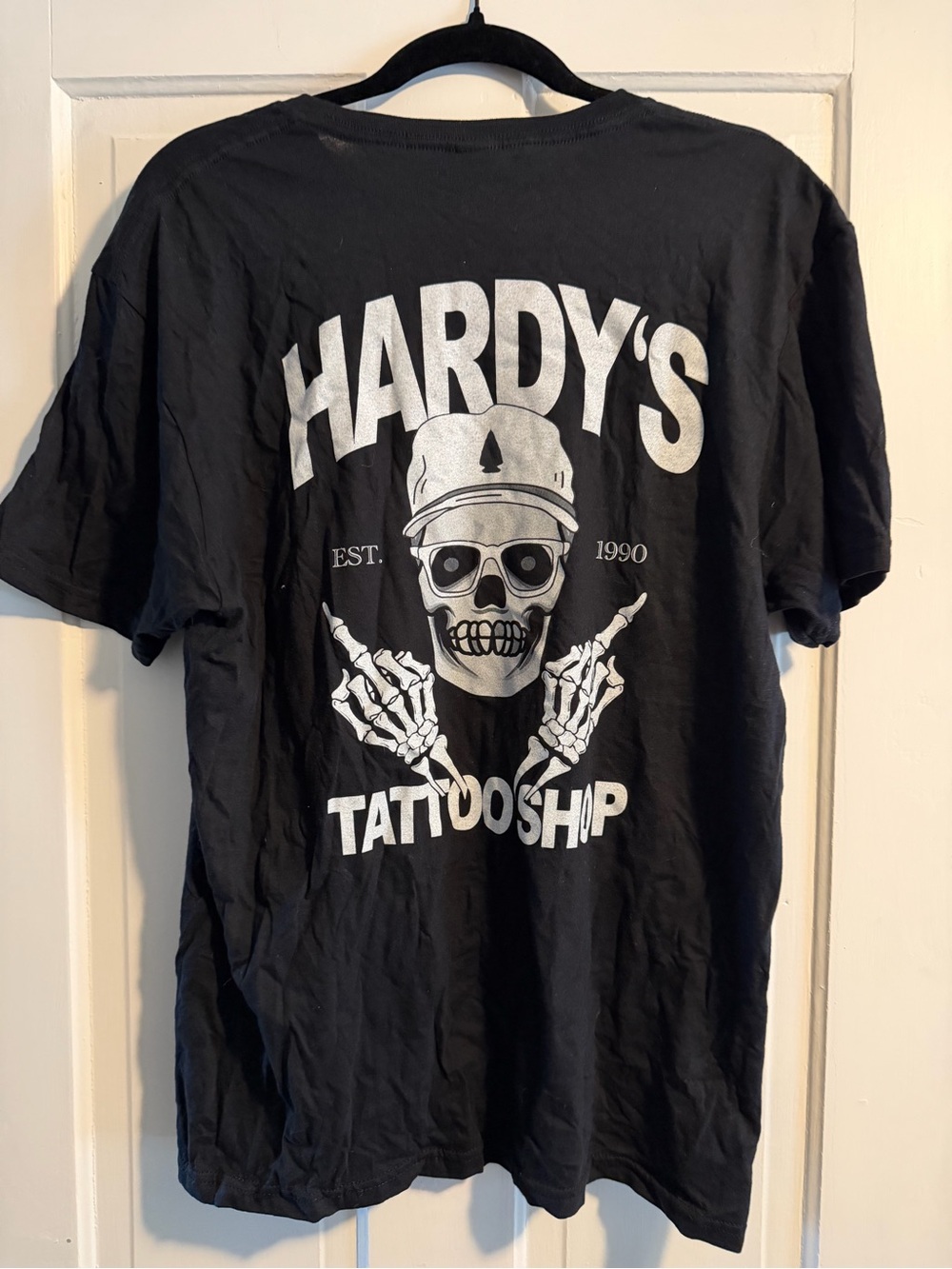 HARDY Concert Tee Black Short-Sleeve Skull Graphic Tee